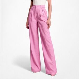 Zara Pink Wide-Leg Pants